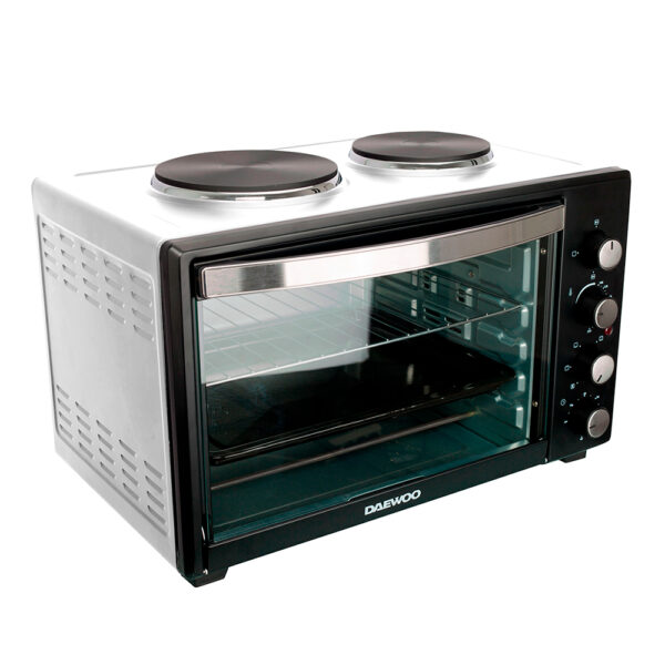 Horno Electrico Daewoo Dw-5094ca Con Anafe 55 L Blanco - Imagen 3