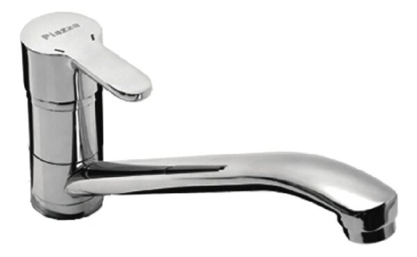 Griferia Cocina Mesada Monocomando Piazza 10012 Emblem 40mm Cromado