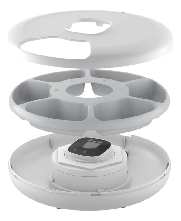 Racionador de alimentos para mascota Smart-tek Pf300 color blanco - Imagen 5
