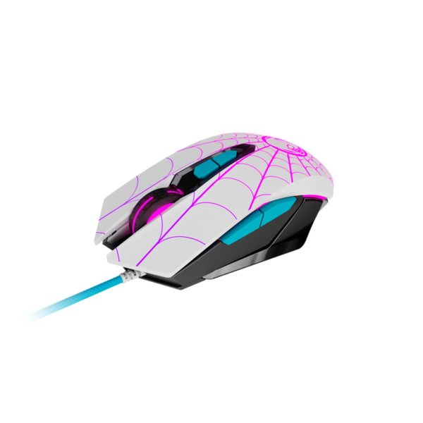 Mouse Gamer Xtech Spider Woman Xtmm520sg 7 Botones Luz Rgb - Imagen 4